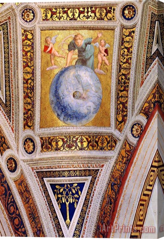 Raphael The Stanza Della Segnatura Ceiling Prime Mover [detail 1] Stretched Canvas Print / Canvas Art